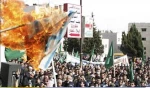 الاف الاردنیین  یتظاهرون احتجاجا على حصارغزة
