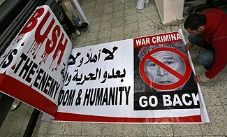 Tishrin: Bush's Mideast tour doomed to fail