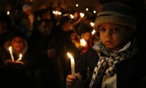 Palestinians protest in Beit Ul Moqaddas