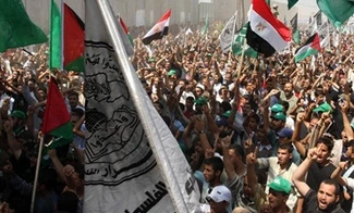 Thousands of Palestinians protest Gaza siege