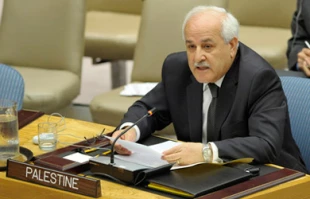 منصور: امال شعبنا تتضاءل فی امکانیة قیام الدولة بسبب استمرار الاستیطان