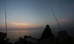 تصاویرزیبا ازلحظه غروب خورشید درسواحل غزه