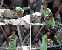 Photo: Palestinian students enduring war