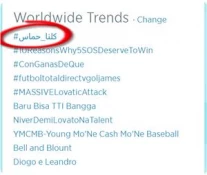 #WeAreHamas, topmost hashtag on Twitter