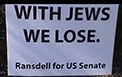US Senate candidate runs anti-Israeli campaign