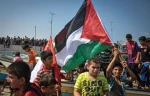 تجمع کودکان فلسطینی برای لغو محاصره غزه