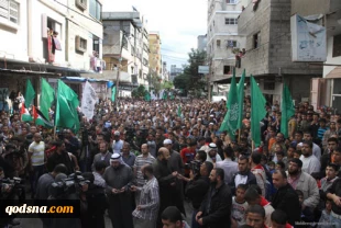 Large Gaza march in support of Aqsa Mosque