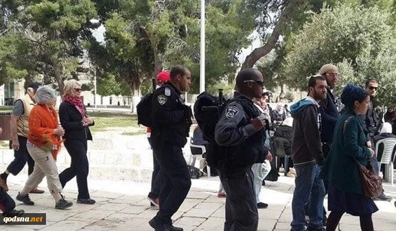 مستوطنون یعتدون على حراس الاقصى