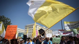 Striking Christian schools protest in Israel