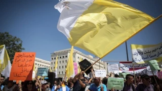 Striking Christian schools protest in Israel