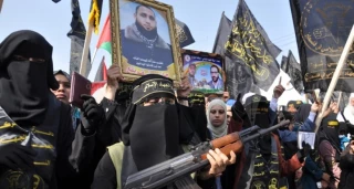 Palestinian women stage rally in support of Intifada