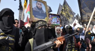 Palestinian women stage rally in support of Intifada
