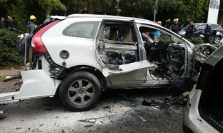 إصابة 3 إسرائیلیین بانفجار سیارة مفخخة بـ "تل أبیب"