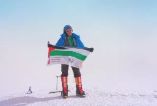 Palestinian woman conqures North Amefica peak