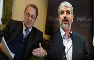 دیدار معاون وزیر خارجه روسیه با "خالد مشعل" و "ابومازن"
