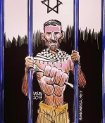 Latuff pens cartoon in solidarity with hunger strikers