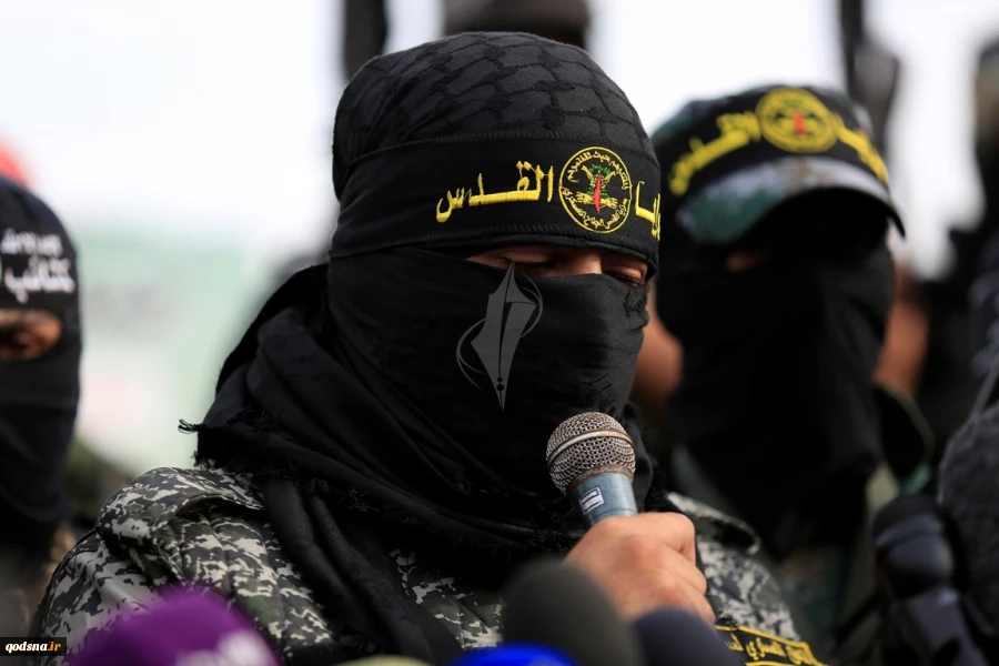 الأذرع العسكرية لفصائل المقاومة الفلسطينية خلال مؤتمر صحفي في غزة

 18