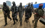 الأذرع العسكرية لفصائل المقاومة الفلسطينية خلال مؤتمر صحفي في غزة

 6