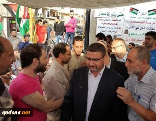 دیدار عضو حماس با آوارگان فلسطینی