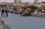 مواطنون يلجأون الى الافطار على شاطئ البحر بسبب تواصل ازمة الكهرباء فى قطاع غزة 3