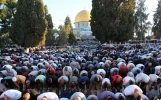 برگزاری باشکوه نماز عیدفطر با حضور 90 هزار فلسطینی در مسجدالاقصی 12