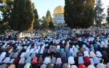 برگزاری باشکوه نماز عیدفطر با حضور 90 هزار فلسطینی در مسجدالاقصی 16