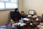 لقاء يجمع كريمة الامام الخميني(رض) باعضاء الهيئة التنفيذية لمكتب جمعية الدفاع عن الشعب الفلسطيني في اذربيجان  2