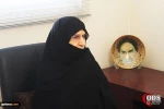 لقاء يجمع كريمة الامام الخميني(رض) باعضاء الهيئة التنفيذية لمكتب جمعية الدفاع عن الشعب الفلسطيني في اذربيجان  7