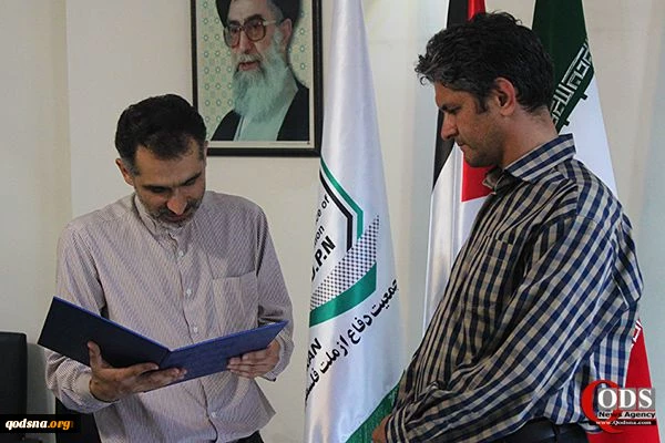 لقاء يجمع كريمة الامام الخميني(رض) باعضاء الهيئة التنفيذية لمكتب جمعية الدفاع عن الشعب الفلسطيني في اذربيجان  11