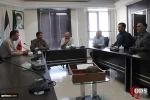لقاء يجمع كريمة الامام الخميني(رض) باعضاء الهيئة التنفيذية لمكتب جمعية الدفاع عن الشعب الفلسطيني في اذربيجان  12