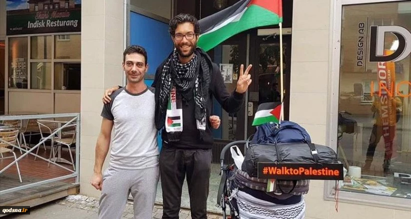 يهودي يمشي من السويد إلى فلسطين تنديدا بالانتهاكات الإسرائيلية 2