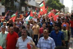 راهپیمایی مردم و رهبران فلسطینی درسالگرد شهادت «ابوعلی مصطفی»
 10