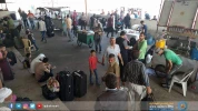 تجمع اهالی غزه در گذرگاه رفح 2