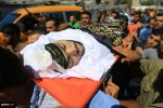 Funeral procession for latest martyr of anti-occupation intifada 13