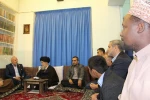 دیدار اعضای اتحادیه بین المللی نوجوانان وجوانان مخالف اشغالگری با آیت الله علوی گرگانی 9