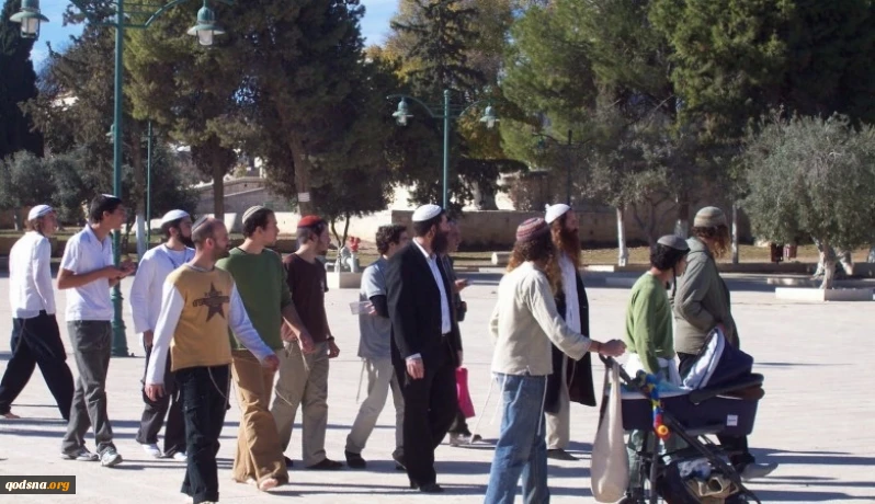 مجموعات المستوطنين تقتحم باحات المسجد الأقصى صباح اليوم 2