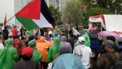 Despite heavy rain and flood, Indonesians protest against Tump's decision on al-Qods 9