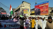Massive Demonstrations against Netanyahu's trip to India 2