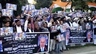 Netanyahu’s ‘historic’ visit to India, followed by historic demonstrations