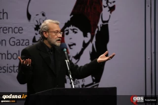 خلال كلمته في الدورة الثامنة لملتقي«غزة .. رمز المقاومة»..

لاريجاني: ندعم فلسطين لان الدفاع عن الشعب الفلسطيني واجب اسلامي وانساني واخلاقي