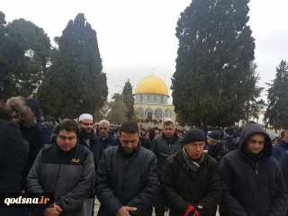با وجود باران شدید و سرمای هوا؛

نمازجمعه مسجدالاقصی باشکوه برگزار شد