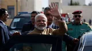 Modi arrives in West Bank to hold talks with Palestinian President Abbas