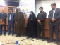 Zahra Mostafavi at the opening ceremony of the Society for defense of Palestinian People office in Ahvaz: