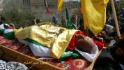تشییع پیکر کشاورز شهید فلسطینی در خانیونس 7