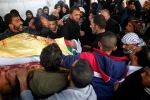 تشییع پیکر کشاورز شهید فلسطینی در خانیونس 12