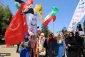Gazans fired American flag, Waving Iranian Flag