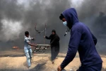 بانوان فلسطینی پا به پای مردان در تظاهرات بزرگ بازگشت علیه صهیونیست ها شرکت می کنند
  7