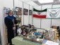 همسر سفیر فنلاند در غرفه جمعیت دفاع از ملت فلسطین درنمایشگاه کتاب تهران