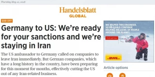 Germany to US: We’re ready for your sanctions and we’re staying with Iran