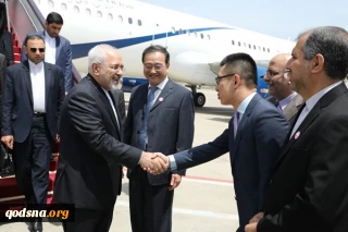 سخنان ظریف در بدو ورود به پکن درباره برجام